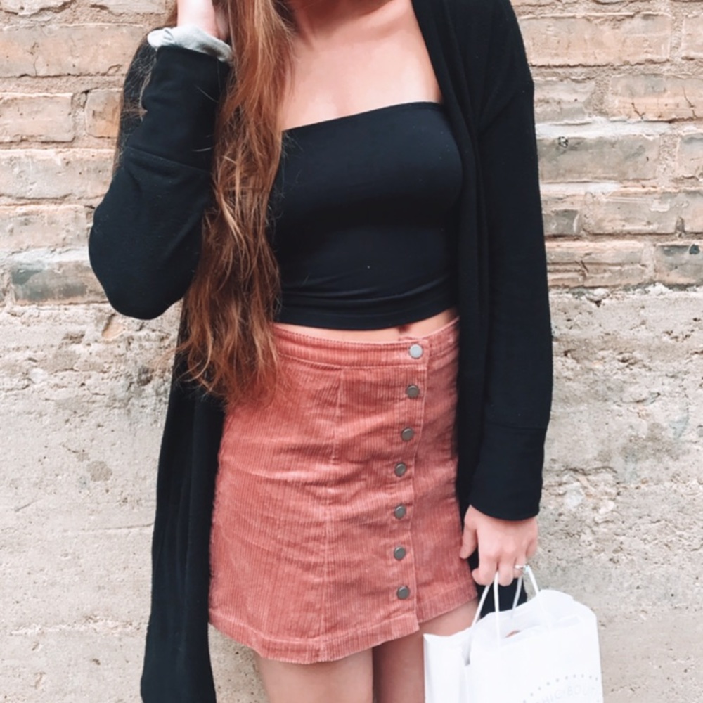 Corduroy Mini Skirt